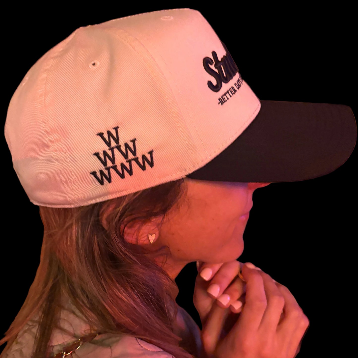 Better Days Company Long Island Stack 'Em W Two Tone Hat with adjustable strap and colorful two-tone design.